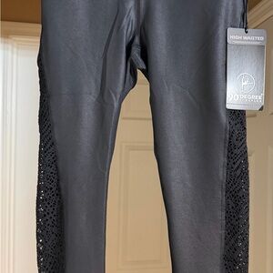 90 Degree By Reflex Charcoal High Waisted Leggings